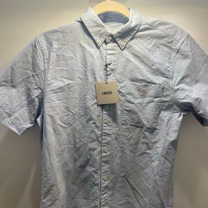 NWT ASOS short sleeve Blue Oxford- Size M